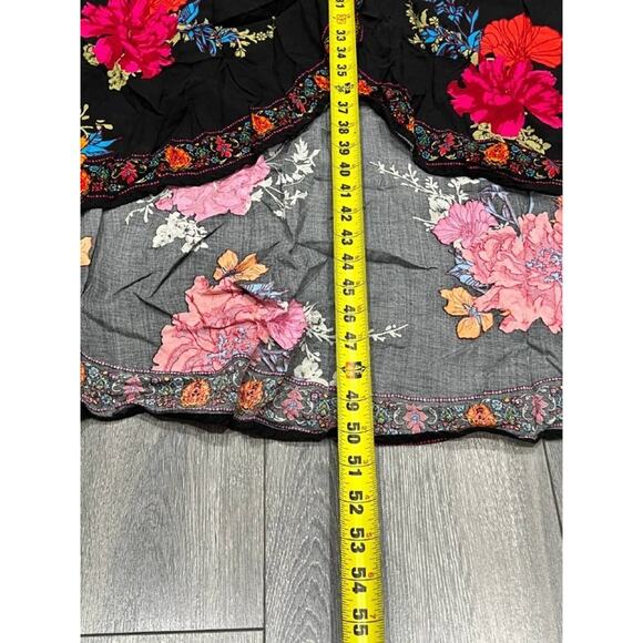 Jealous Tomato Black Floral babydoll preppy Y2K High Low Dress Large A003750 - Picture 4 of 9